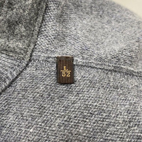 100% Auth Ermenegildo Zegna Couture Cashmere-Blend Layered Sweater Size L 52EU - Picture 10 of 10